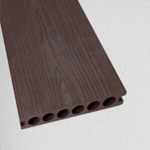 3D EMBOSSED PREMIUM COMPOSITE DECKING 5.4 M BROWN