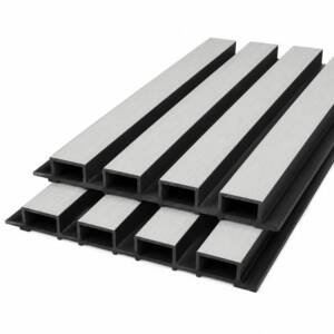 BP07 (Mist Grey) Premium Castellated PVC Composite Wall Panel