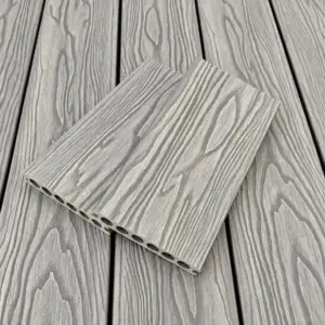 BDD20 3D Embossed Premium Composite Decking (LIGHT GREY) – 140x25x5400