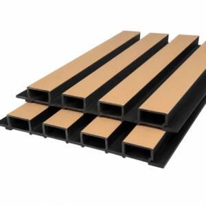 BP05 (Honey Oak) Premium Castellated PVC Composite Wall Panel
