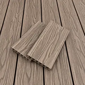 BDD16 3D Embossed Premium Composite Decking (BROWN) – 140x25x5400