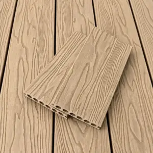 BDD17 3D Embossed Premium Composite Decking (BURLEY WOOD) – 140x25x5400