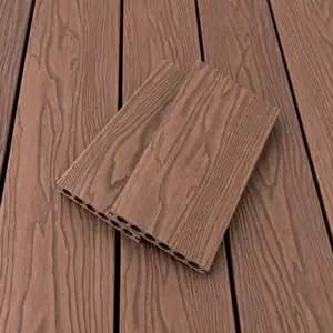BDD15 3D Embossed Premium Composite Decking (Merbau Red) – 140x25x540039